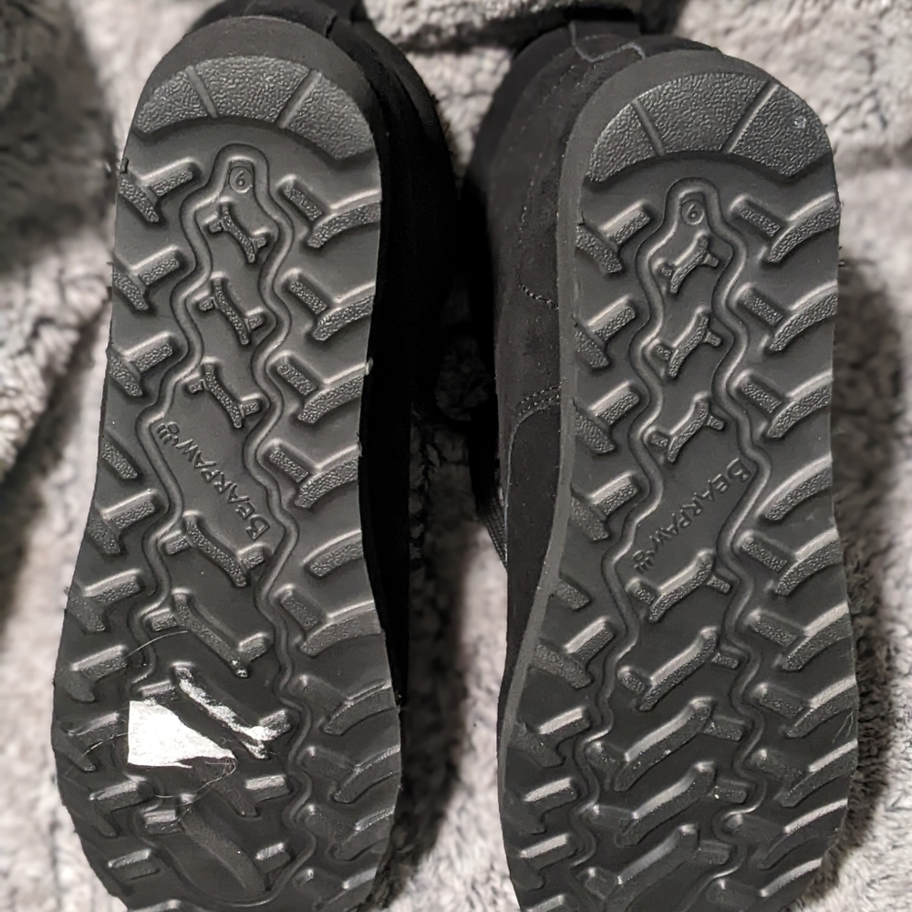Bearpaw Phoebe Black Wedge hiker boots Woman's size 9 - Picture 5 of 7